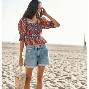 Velvet CORRYN PRINTED RUCHED BLOUSE